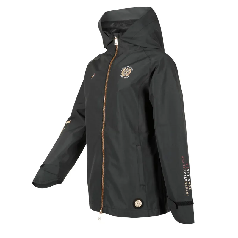 Aubrion Team Waterproof Jacket - Young Rider in Black-1